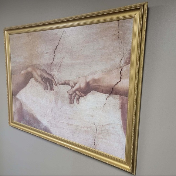 Art Title Oil Painting Reproduction Of Michelangelos Creation Of Adam